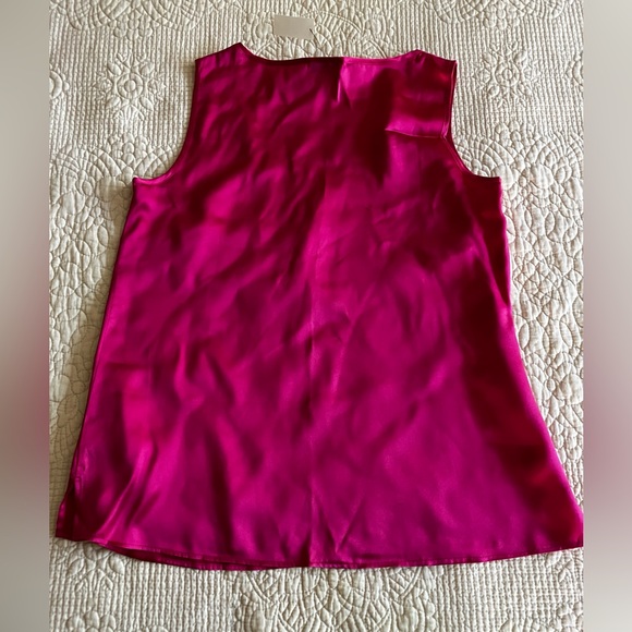 NWT Talbots fuchsia silk shell tank - Picture 2 of 7
